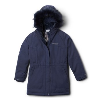 Columbia Boundary Bay Down Parka, Chamarras Azul Marino Para Niña | 071938-CMB